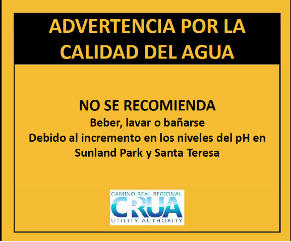 Water Quality Advisory - SPANISH.