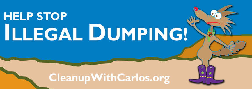 Call 1-877-NO-THROW to report illegal dumping